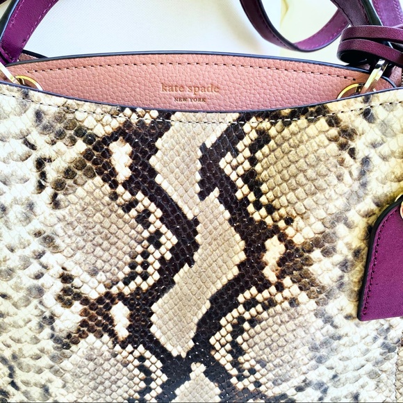 Kate Spade Fleur Embossed Small Top Handle Satchel - Picture 11 of 16